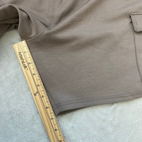 90 Degree Reflex James Cargo Shorts Men XXL Taupe Pull On Athletic Elastic Waist - Picture 9 of 11